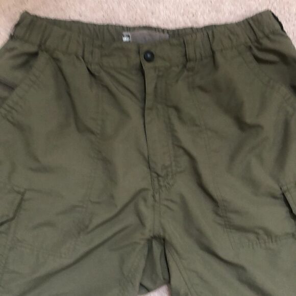 REI Men’s 30 amphibian amphibian quick dry olive cargo shorts hiking outdoor - Picture 5 of 11